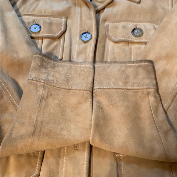 Vintage Gap Tan Suede Leather Jacket. Size Small. - Picture 11 of 12